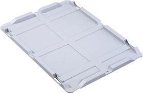Stülpdeckel PP L400xB300mm grau f.Transportstapelkasten ALLIT