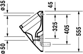 Duravit Urinal VERO 295x320mm Zul v hint ohne Fliege weiß WG
