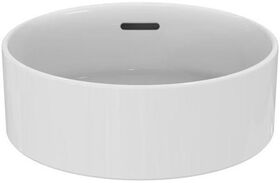 IDS Aufsatzwaschtisch STRADA II m ÜL o HL rund d= 380mm weiß IDEAL STANDARD