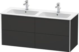 Duravit Waschtischunterbau XSQUARE 560x1280x478mm graphit supermatt