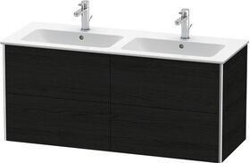 Duravit Waschtischunterbau XSQUARE 560x1280x478mm eiche schwarz