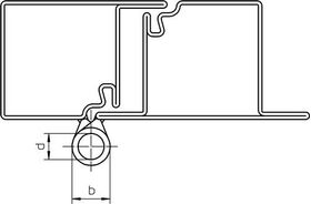 Profilrolle KO 40 Band-L.60mm STA blk Stift-D.6mm SIMONSWERK