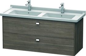 Duravit Waschtischunterbau BRIOSO Griffe chrom 563x1220x469mm pine terra