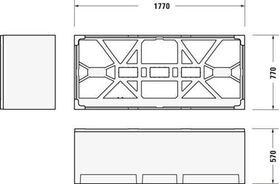 Duravit Rechteck-Badewanne VERO AIR Einbauversion 2 RS 1800x800mm weiß