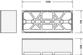 Duravit Wannenträger VERO AIR für 700413, 180x80 cm