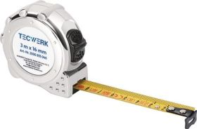 Taschenrollbandmaß L.5m B.19mm mm/cm EG II Ku.CR TECWERK