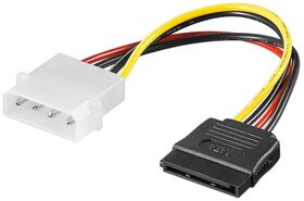PC-Stromkabel/Stromadapter, 5.25-Stecker zu SATA, 0.13m- VPE: 1
