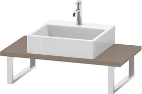 Duravit Konsole L-CUBE 30mm Stärke, 1 Ausschnitt, 480 leinen
