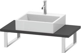 Duravit Konsole L-CUBE 30 Stärke 1 Ausschnitt 480 graphit matt