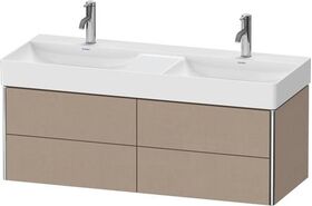 Duravit Waschtischunterbau XSQUARE 397x1184x460mm, 4 Schubkästen leinen