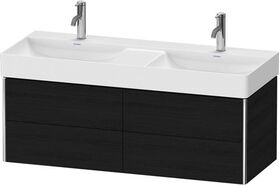 Duravit Waschtischunterbau XSQUARE 397x1184x460mm 4 Schubk eiche schwarz