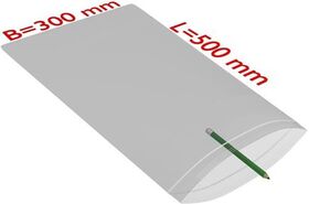 Druckverschlussbeutel Maße 300x500mm Stärke 50µ PE transparent TRANSPAK - VPE: 1000
