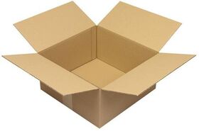 Faltkarton 1-wellig Höhenrillung Maße300x300x150mm Qualität1.20 B braun TRANSPAK - VPE: 25