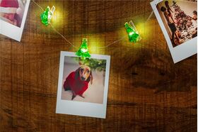 10er LED-Fotoclips-Lichterkette Tannenbaum- VPE: 1