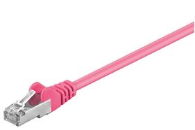 CAT 5e Patchkabel, SF/UTP, magenta, 3m- VPE: 1