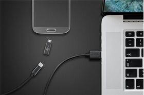 Micro-USB/USB-C™ OTG Hi-Speed-Adapter für den Anschluss von Ladekabeln- VPE: 1