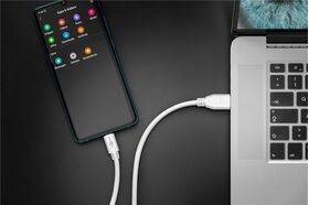 USB-C™ auf USB A 3.0 Kabel, weiß, 1m- VPE: 1