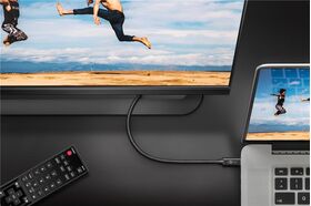USB-C™- HDMI Adapterkabel 4k @ 60 Hz, 1,80m, schwarz, 1.8m- VPE: 1