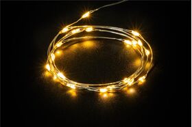 20er LED-Silberdraht-Lichterkette, inkl. Timer- VPE: 1