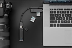 Sync & Charge Super Speed USB-C™ auf USB A 3.0 Verlängerungskabel, 0.2m- VPE: 1