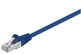 CAT 5e Patchkabel, SF/UTP, blau, 0.5m- VPE: 1