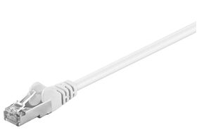 CAT 5e Patchkabel, SF/UTP, weiß, 2m- VPE: 1