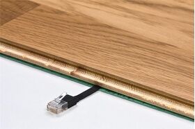 CAT 6 Flach-Patchkabel, U/UTP, weiß, 1m- VPE: 1
