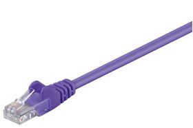 CAT 5e Patchkabel, U/UTP, violett, 0.5m- VPE: 1