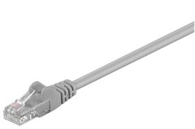CAT 5e Patchkabel, U/UTP, grau, 2m- VPE: 1