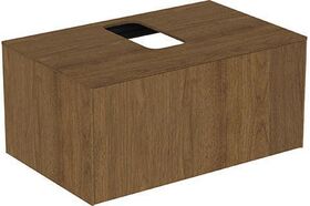 IDS Schubladenfront CONCA für WTU, 802x370mm Walnuss dunkel IDEAL STANDARD