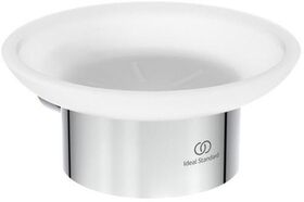 IDS Seifenschale CONCA rund, mit Wandhalter chrom IDEAL STANDARD