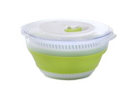 EMSA Falt-Salatschleuder Basic 4l transparent/grün