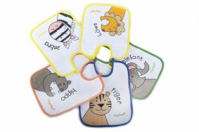 PLAYSHOES Lätzchen 5er Pack Tiermotive