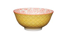 Mikasa  MIK Bowl YelFloral gelb 15.5 - 4 VPE