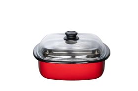 RIESS  Dampfgarer 28x28cm mGD 3t rot