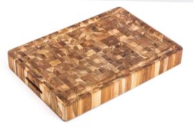 TEAKHAUS  Butcher Block mit Saftkanal