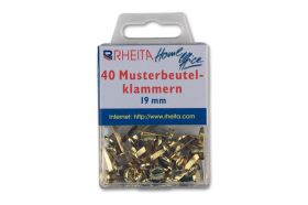 Musterbeutelklammern 17mm 40St - 10 VPE