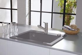 V&B Einbauspüle SUBWAY 60 S FLAT 565x475mm Exzent. ivory