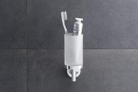 Duravit Glashalter STARCK T inkl. Glas weiß matt chrom