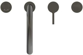 IDS 4-Loch-Badearmatur JOY mit Auslauf magnetic grey IDEAL STANDARD