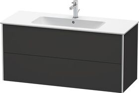 Duravit Waschtischunterbau XSQUARE 560x1210x478mm graphit supermatt