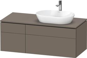 Duravit Waschtischunterbau L-CUBE 1220x482x550mm fla gr sdm o ES