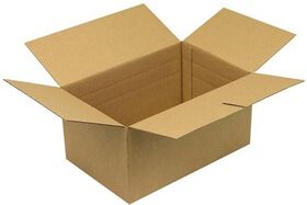 Automatikkarton 1-wellig Maße 285x185x140mm B5 Qualität 1.3B braun Fefco 0711 - VPE: 20