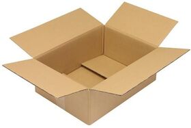 Faltkarton 2-wellig Maße 430x310x150mm A3 Qualität 2.3BC braun TRANSPAK - VPE: 20