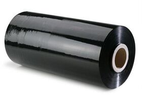 Maschinenstretchfolie Breite 500mm Länge 1500m Stärke 23µ schwarz TRANSPAK - VPE: 18