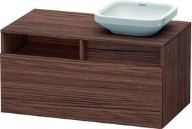 Duravit Waschtischunterbau DURASTYLE 550x1000x500mm Auss re nussbaum dunkel