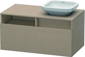 Duravit Waschtischunterbau DURASTYLE 550x1000x500mm Ausschnitt rechts leinen