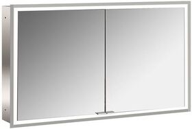 Emco LED-Lichtsp.schr. PRIME FACELIFT UP 1200x730mm 2-türig aluminium/spiegel EMCO