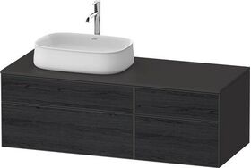 Duravit Waschtischunterbau Zencha 1300x442x550mm Ei sw / gra s-matt o ES