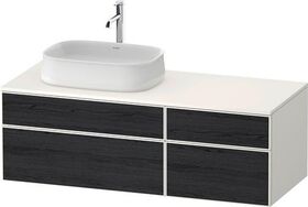 Duravit Waschtischunterbau Zencha 1300x442x550mm Ei sw / we s-matt o ES